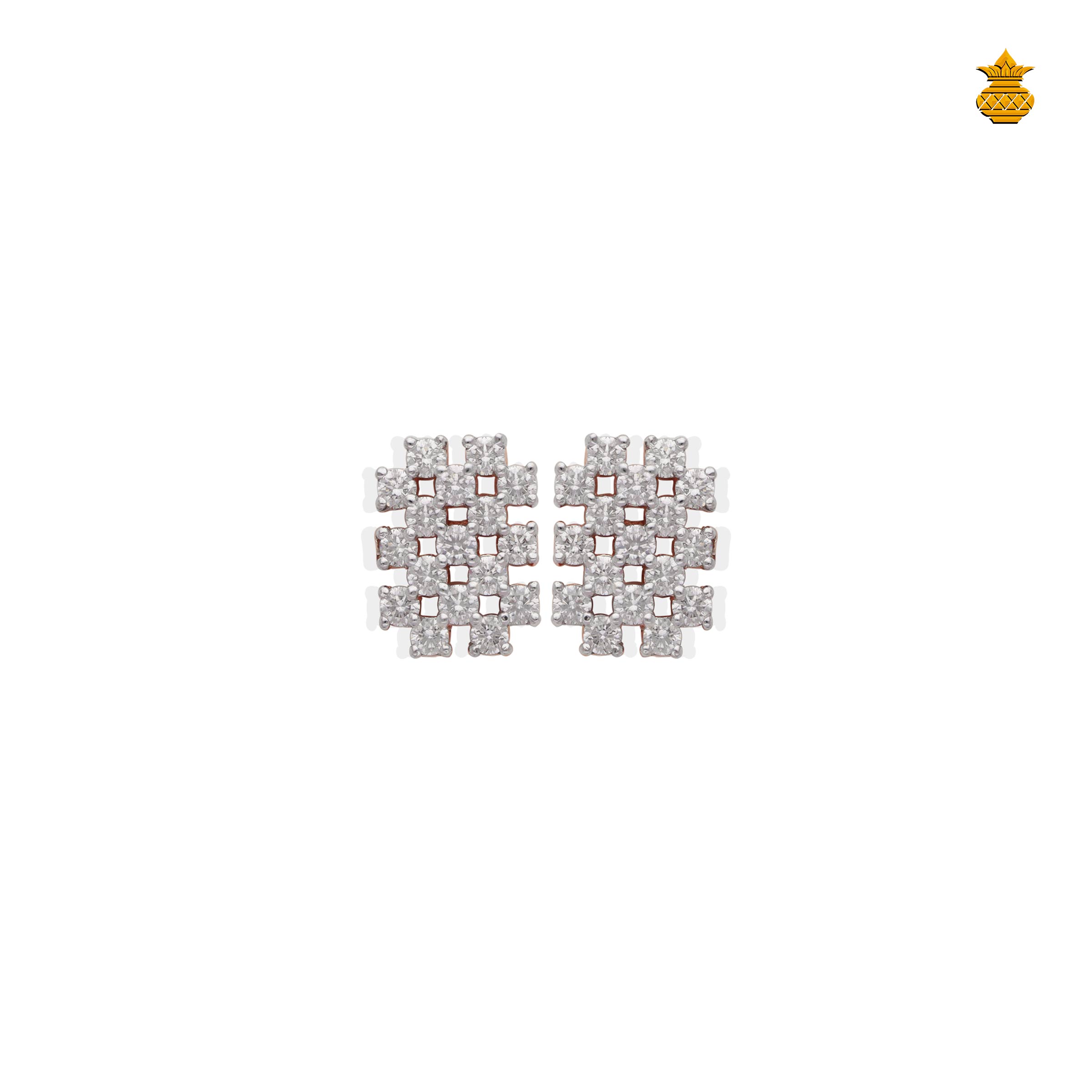 Exclusive Loyal Diamond 18Kt Rose Gold Stud