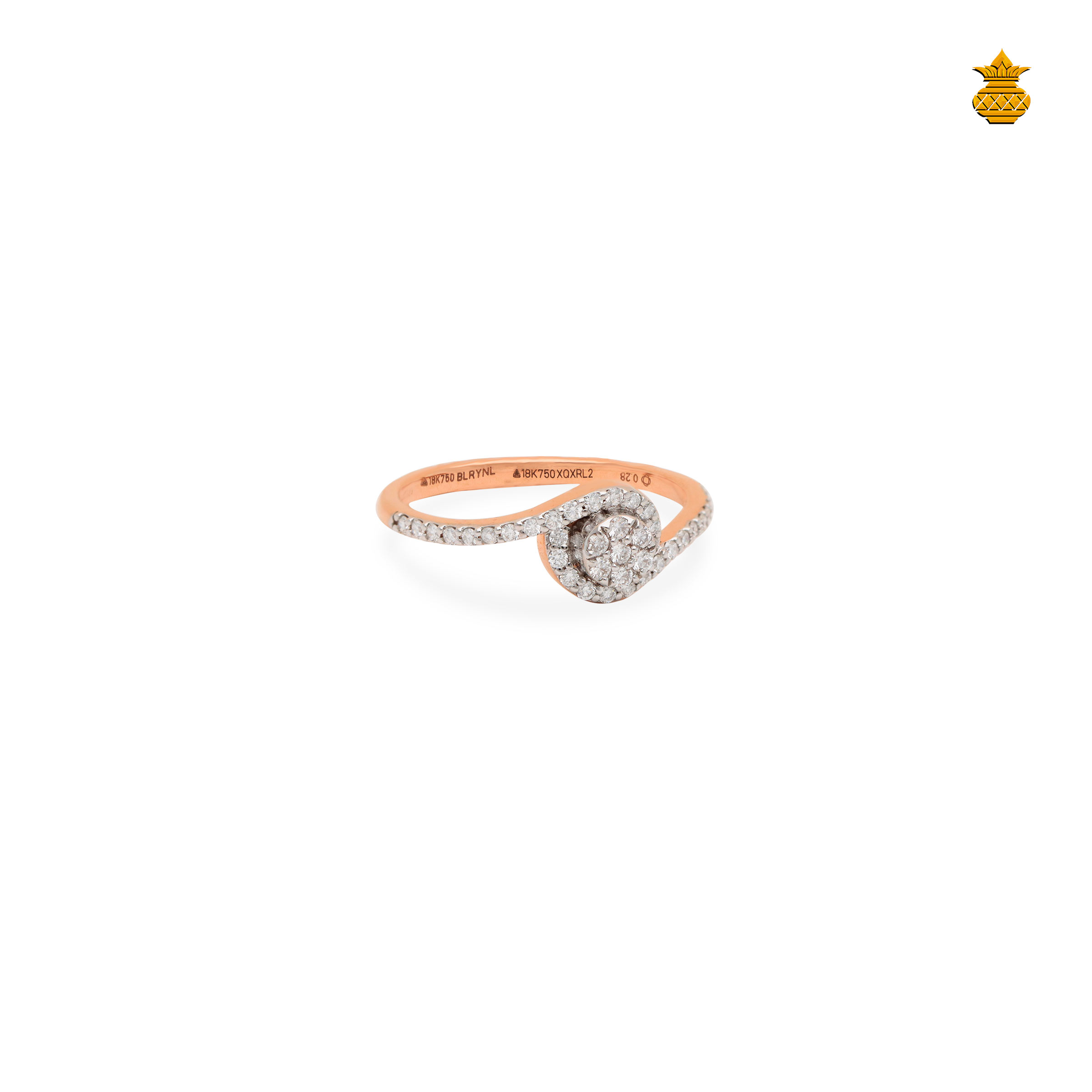 Exclusive Fancy Round Shape 18KT Diamond Ring