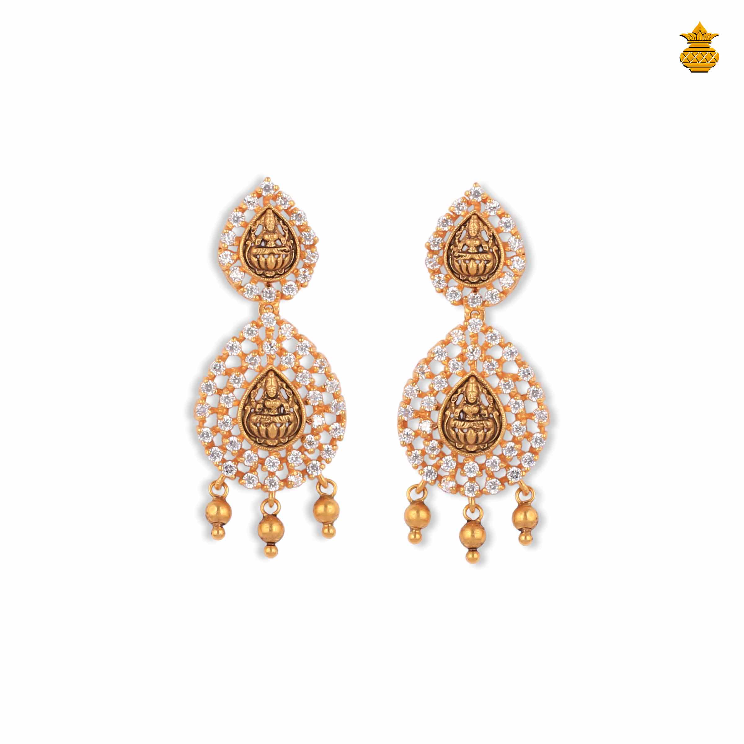 Lakshmi Antique Stud Drops