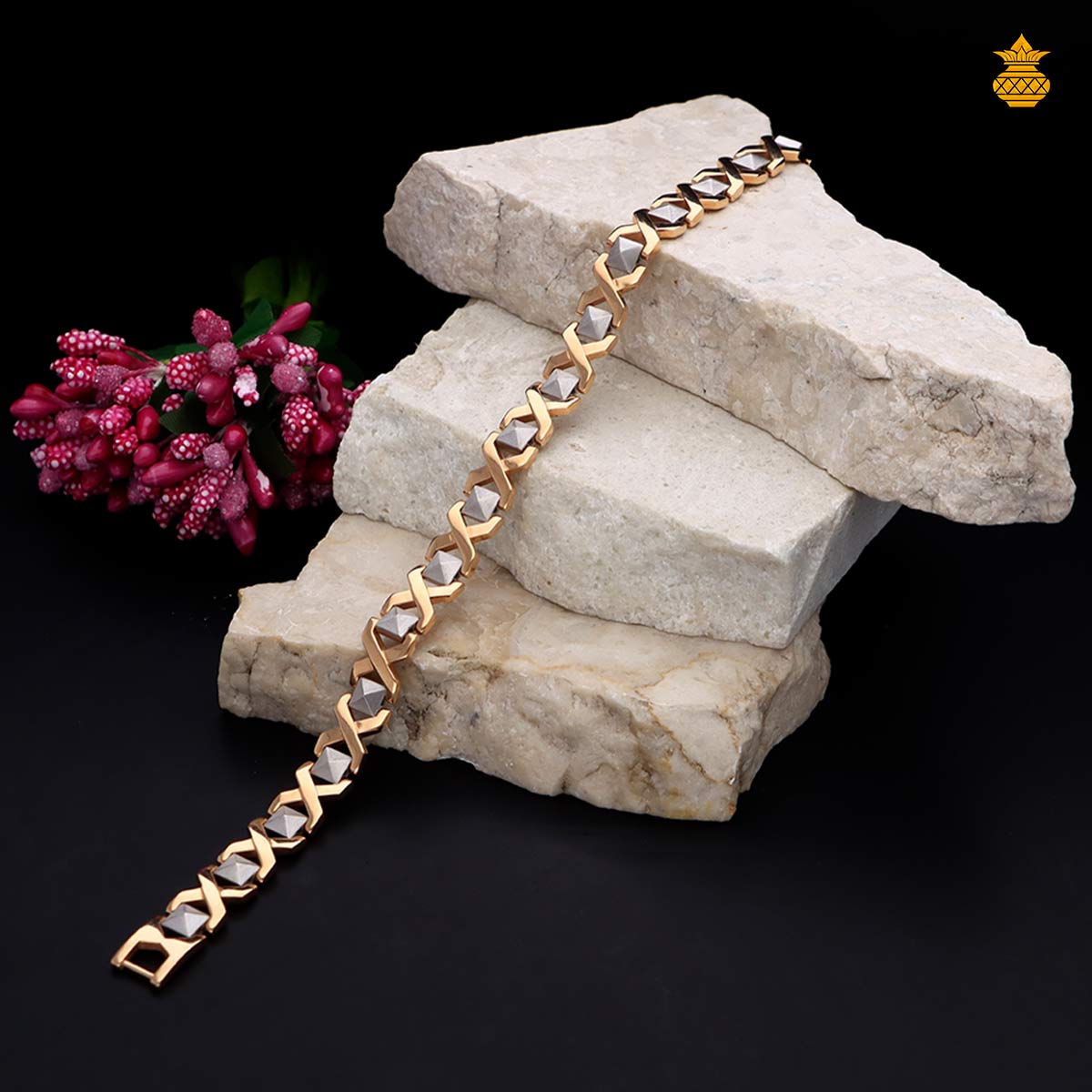 Exclusive 18KT Rose Gold Bracelet for Mens