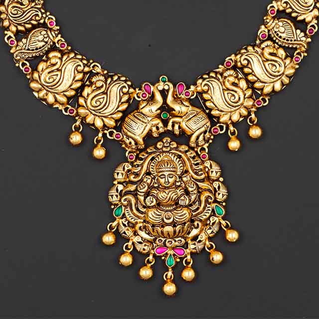 LAKSHMI SILVER NECKLACE