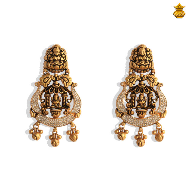 Antique Lakshmi Stud Drops