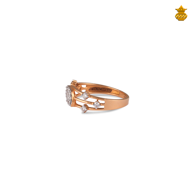 18K Rose Gold Exclusive Diamond Ring