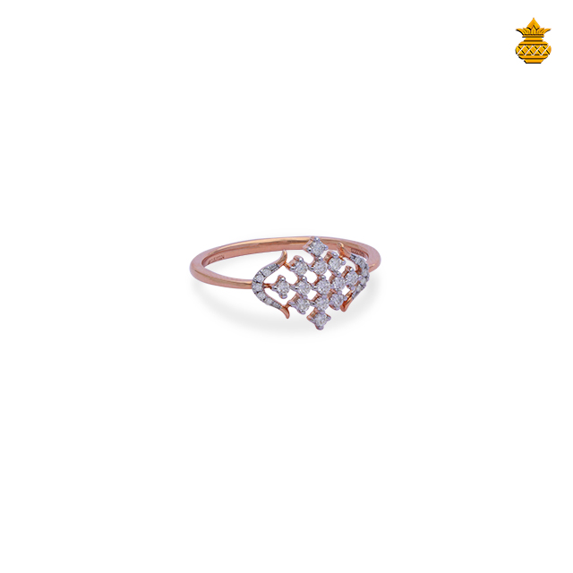 Precious Allure Diamond 18K Rose Gold Ring