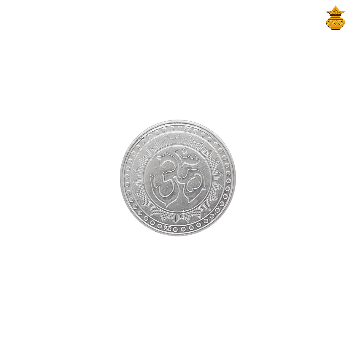 Silver 25 Grams Lakshmi Dye Coin