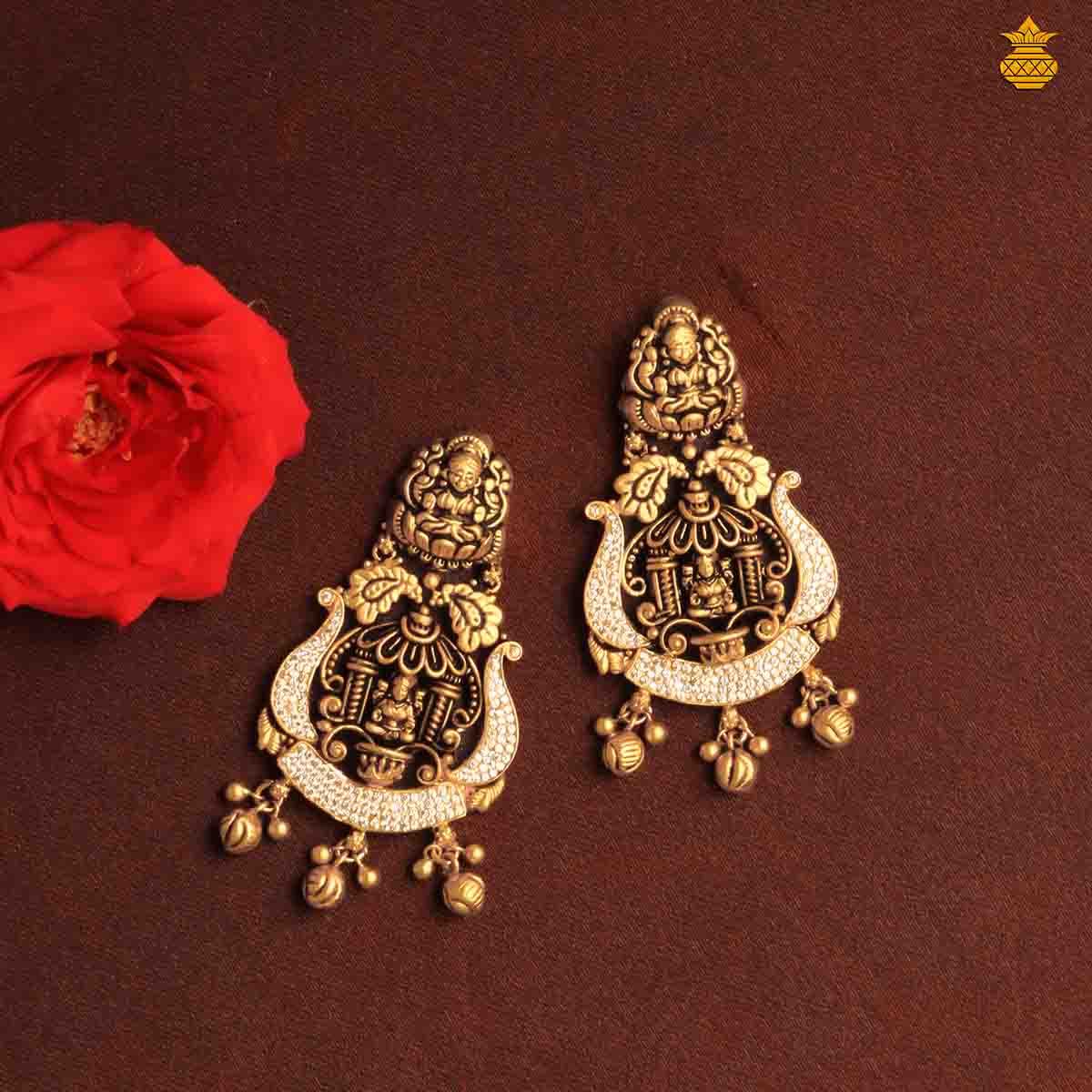 Antique Lakshmi Stud Drops