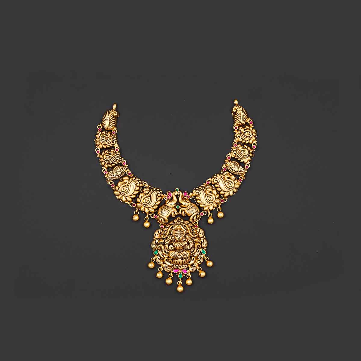 LAKSHMI SILVER NECKLACE