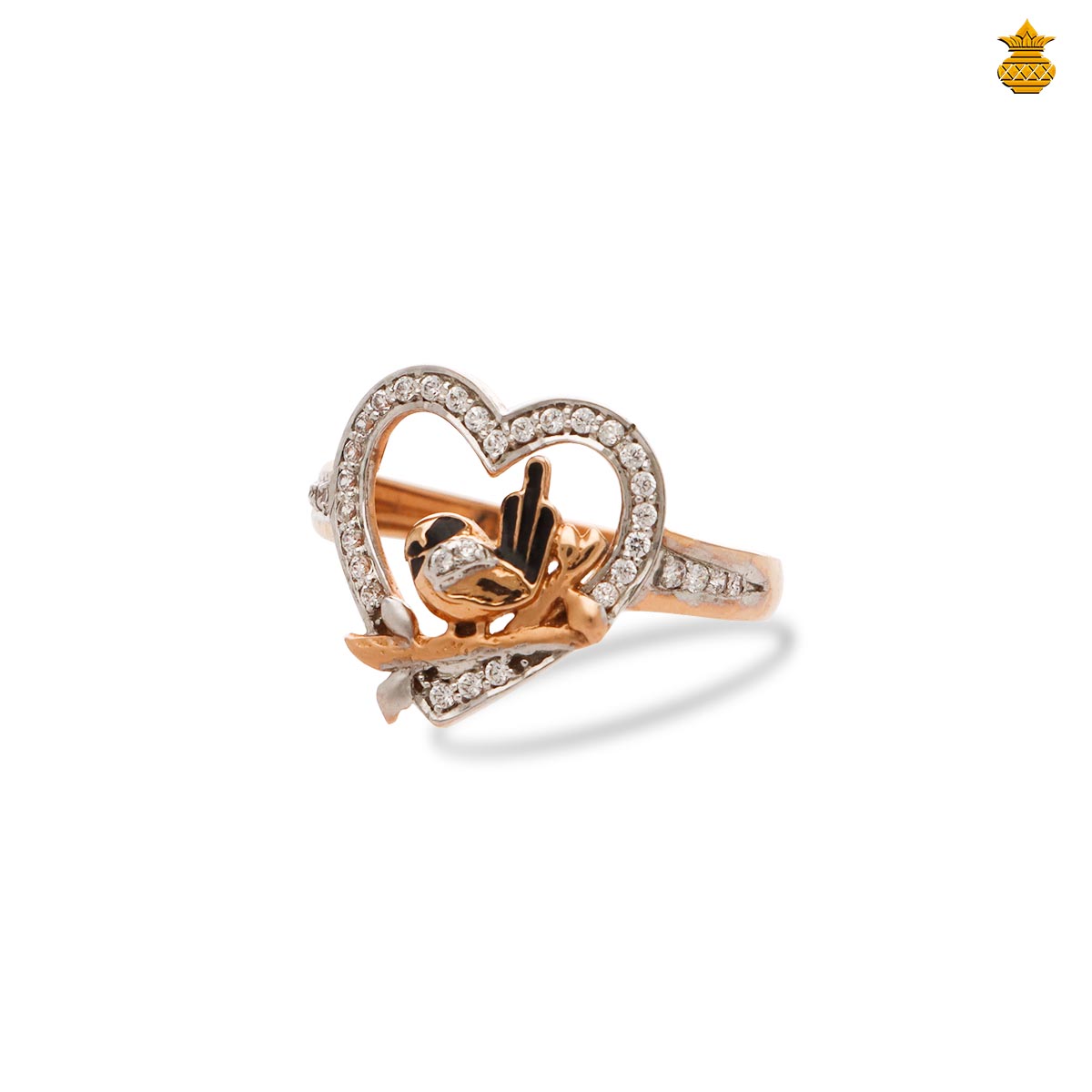 18k Rose Gold Valentine Ring