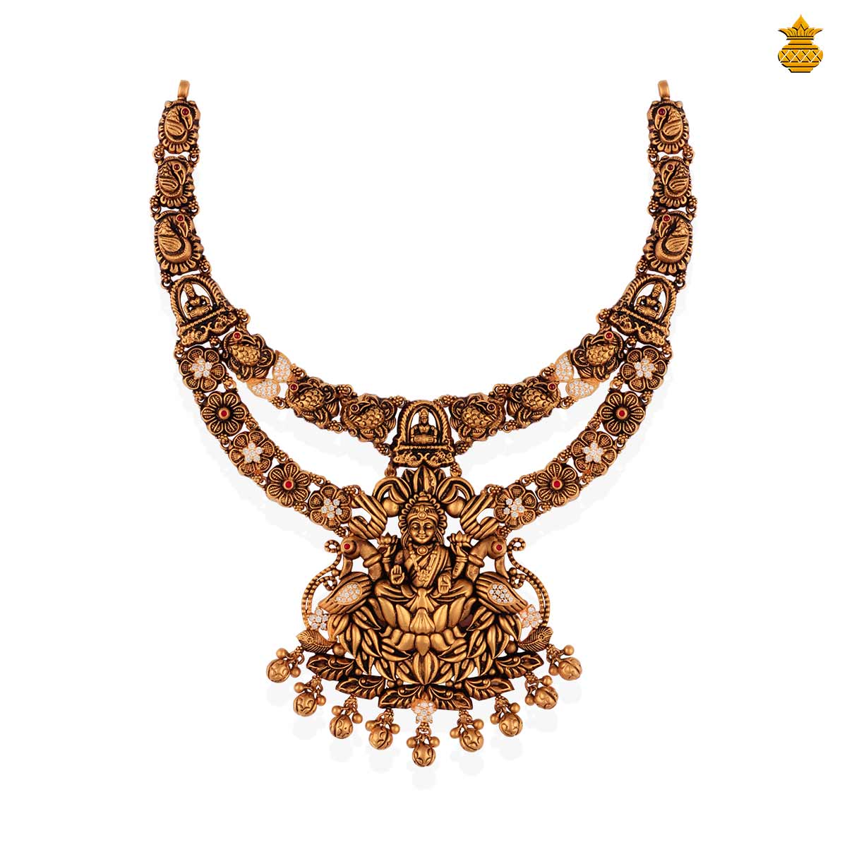 Double Layer Antique Lakshmi Necklace