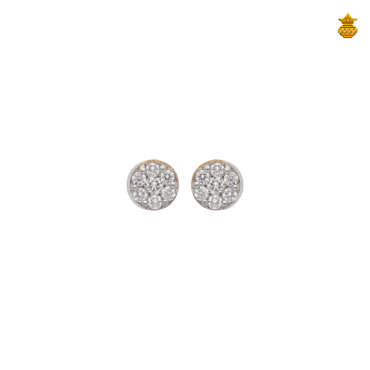 7 Stone  Round Diamond Stud