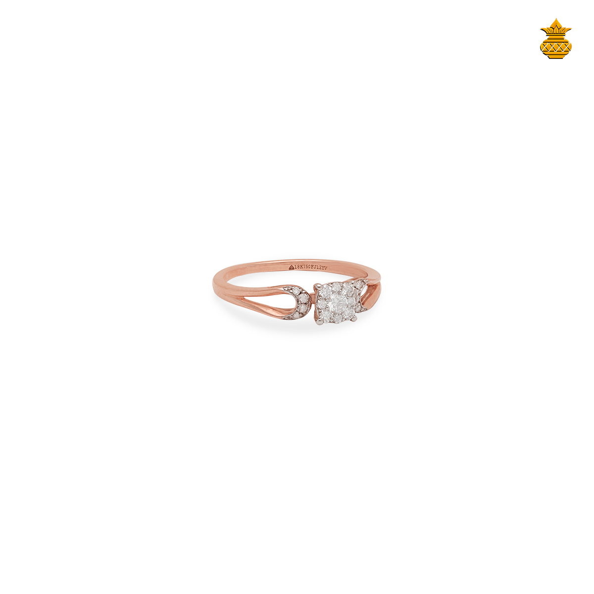 18KT Rose Gold Diamond Ring