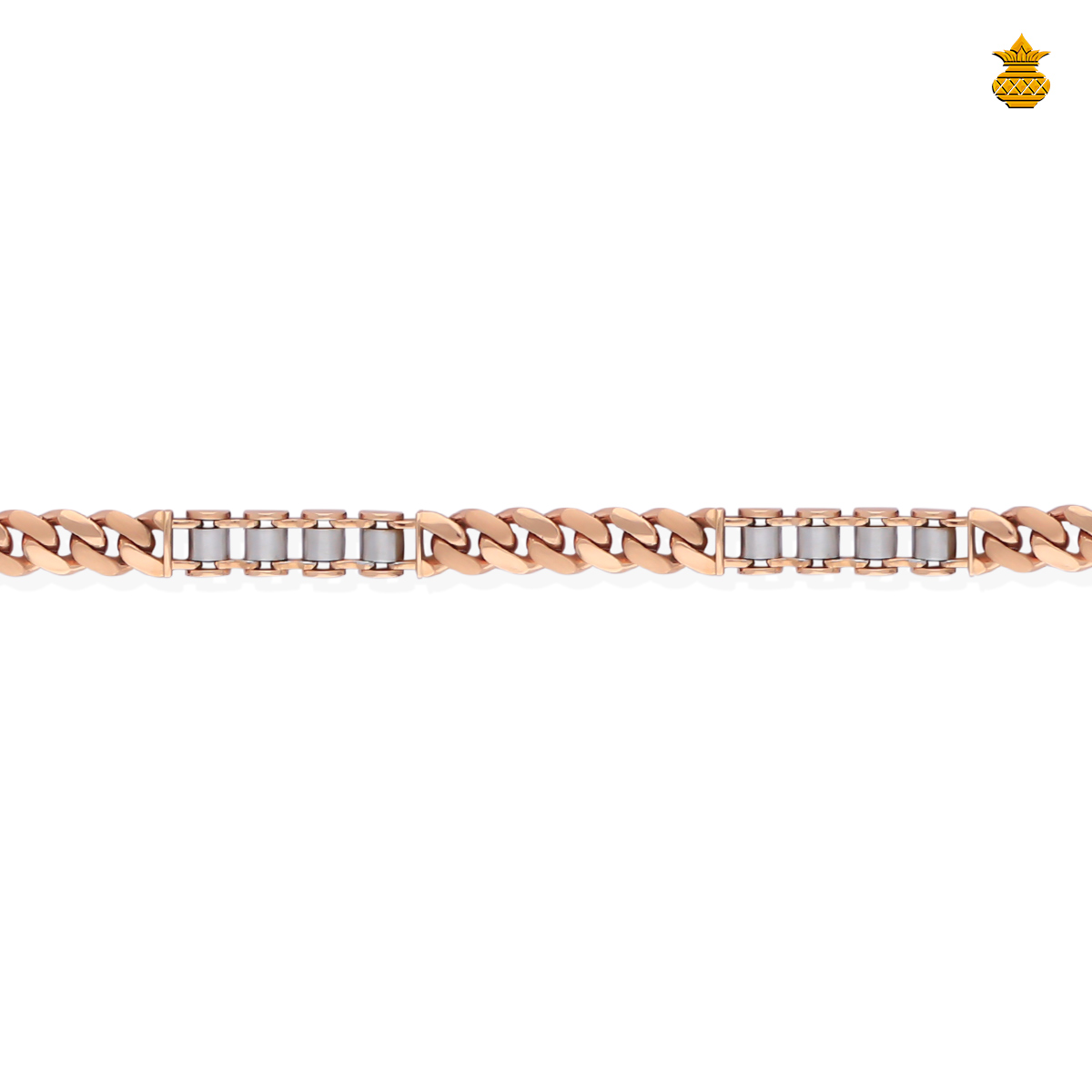 18K Rose Gold Gents Bracelet